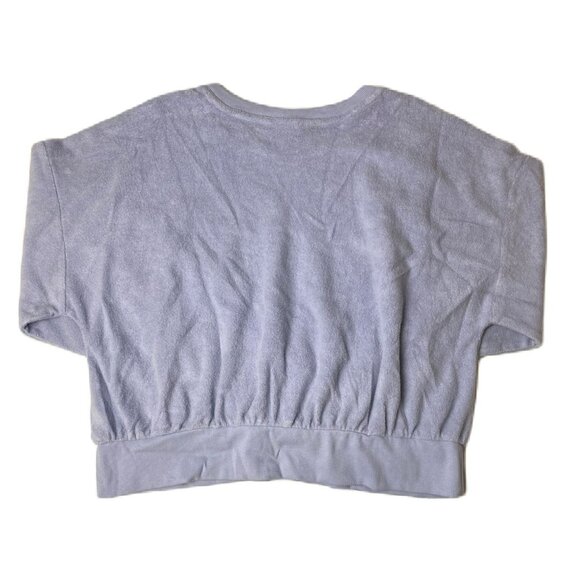 Women’s Light Blue Terrycloth Sweatshirt - Size XL | Soft Cotton Blend | NEW - Picture 2 of 3